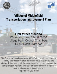 Middlefield TIP Public Meeting 1 Flyer