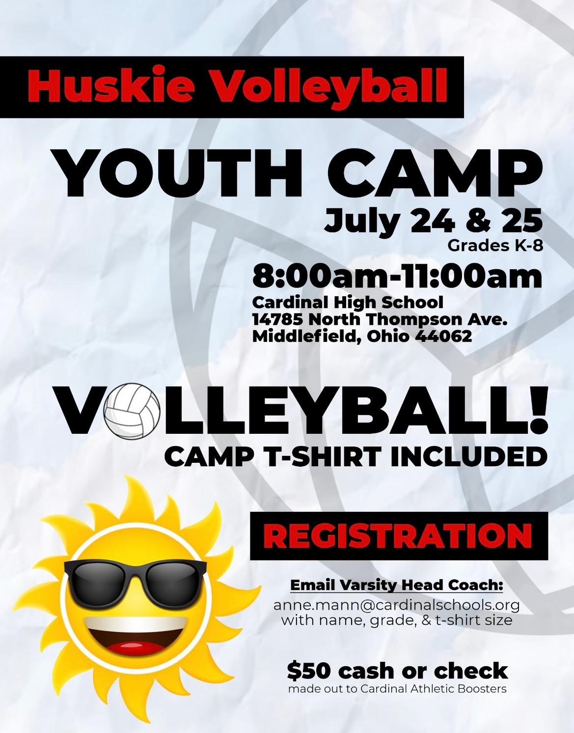 Youth Volleyball Summer Camp 2023